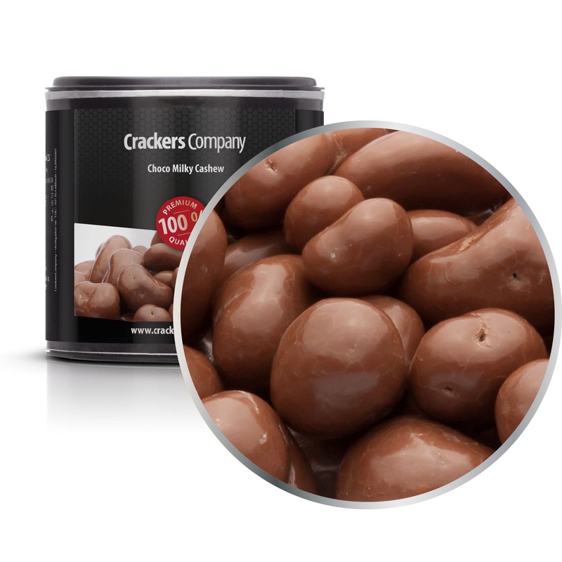 4 x 105 g cashew nuts in a delicately melting whole milk chocolate crisp cashew nuts vegetarian gluten -free milk chocolate 4 x 105g in membrandosis small (420g)