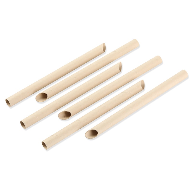 Bamboo Fiber Paper Straw 6 x 200mm 50pcs 200 packs 10K carton
