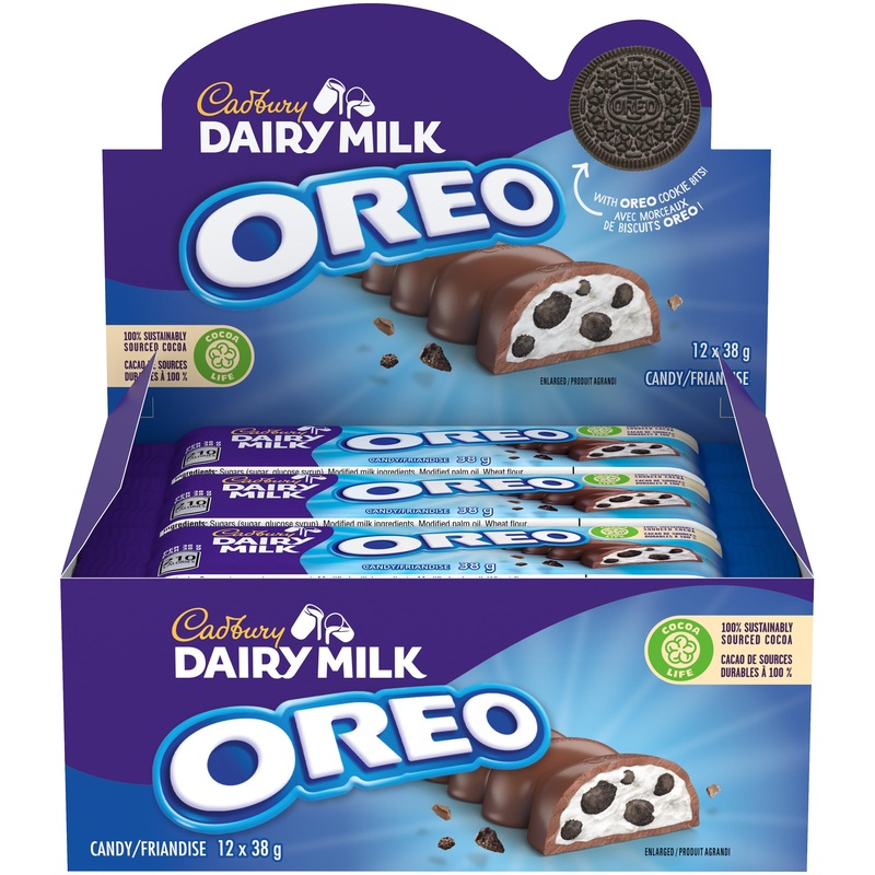Cadbury Dairy Milk Oreo Chocolatey Bars 38 g (Pack of 12) Chocolate 38 g (12 Count)