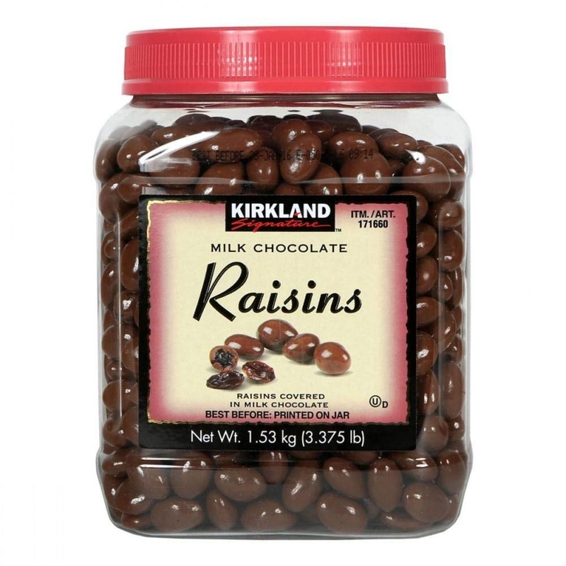Kirkland Signature Chocolate Covered Raisins 1.53kg Chocolate 54.0 Ounce (Pack of 1)