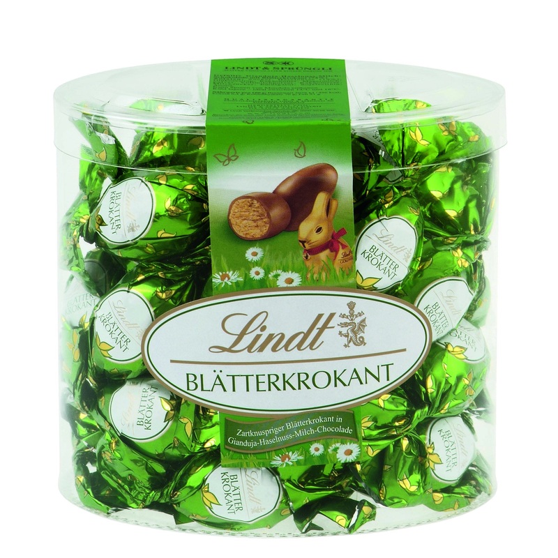 Lindt chocolate leaf -croced box |425 g box |Eggs made of delicately crispy leaves in Gianduja-Haselnut-milk chocolate |Easter chocolate |Chocolate gift |Easter eggs |Chocolate egg