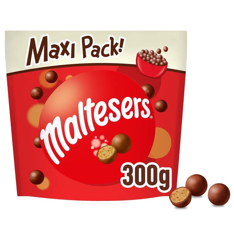 Maltesers chocolate balls with airy crunchy core chocolate snack 1 pack (1 x 300g)
