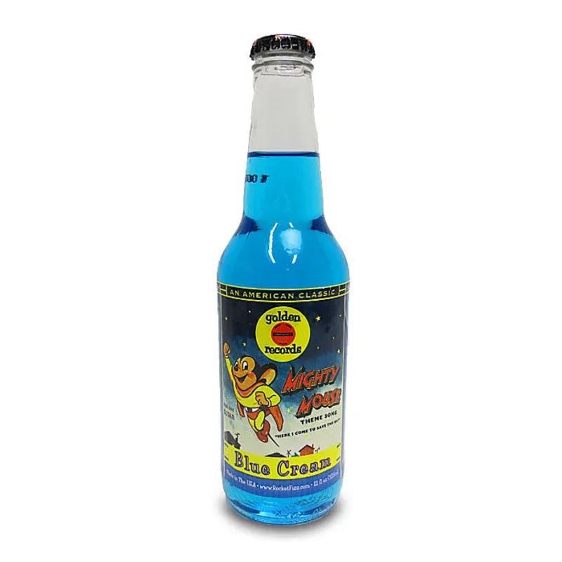 Mighty Mouse Blue Cream Soda: 24-Piece Case