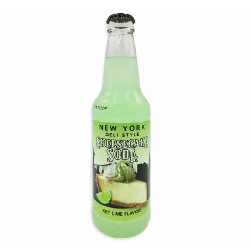 New York Deli Style Cheesecake Soda – Key Lime: 24-Piece Case