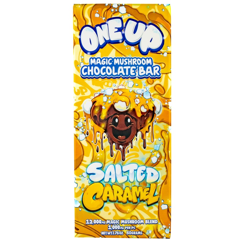 ONE UP Salted Caramel Mushroom Chocolate Bar 1.76 oz.