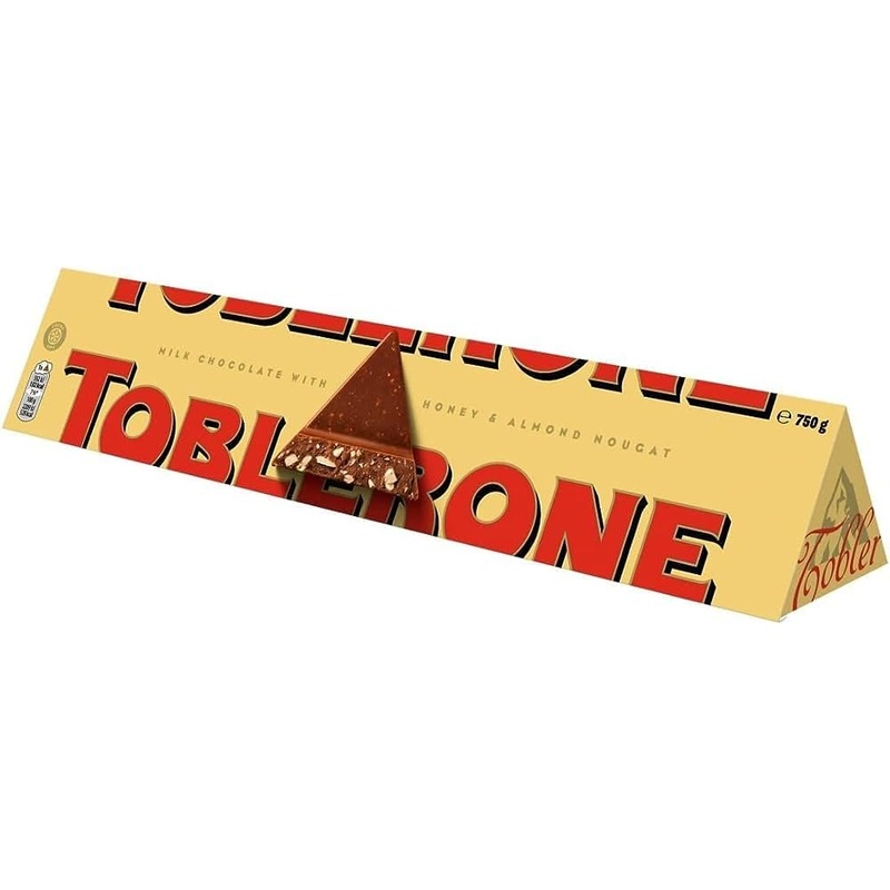 Toblerone Swiss Milk Chocolate with Honey and Almond Nougat 750g (26.5oz)