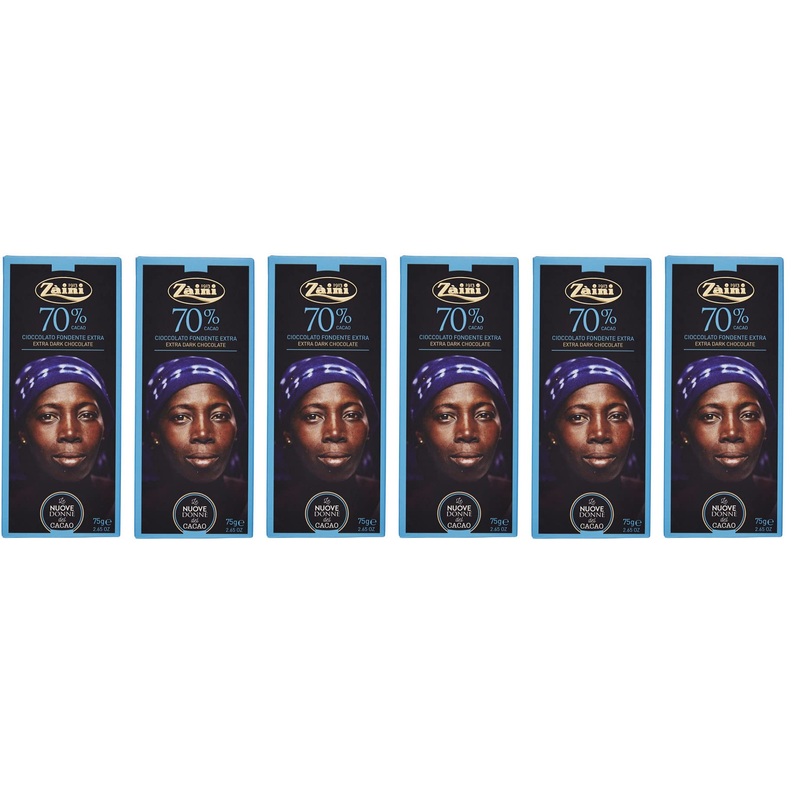 Backpacks Chocolate Bar Lot of 6 bars of black chocolate 70% cocoa 75 g