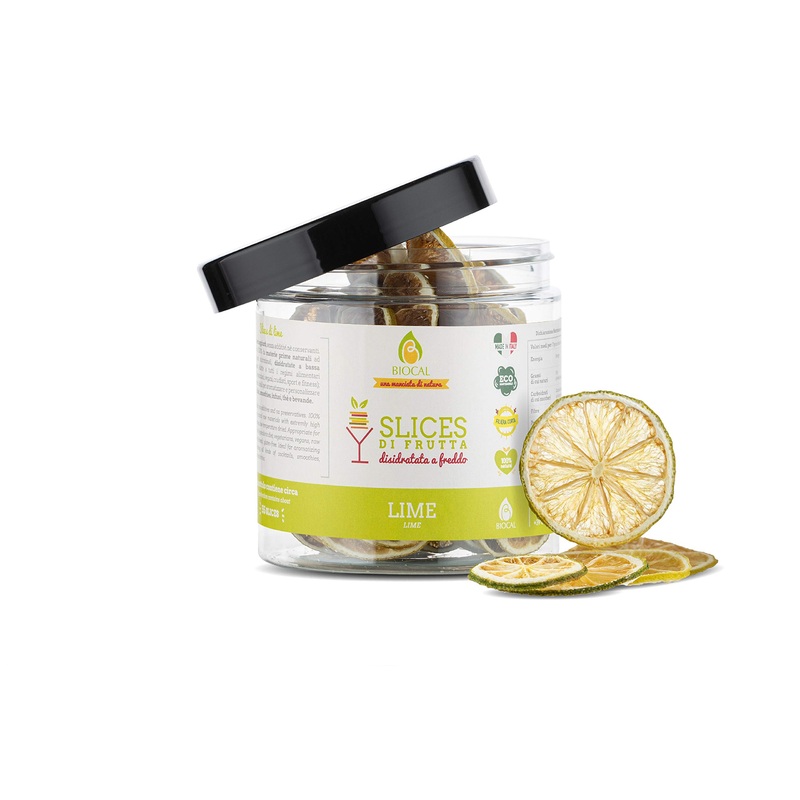BIOCAL – dehydrated lime slices |Dried lime slices |Canded lime slices |Dried fruits for cocktails |Exotic desserts |Of course |50gr |approx. 55 slices