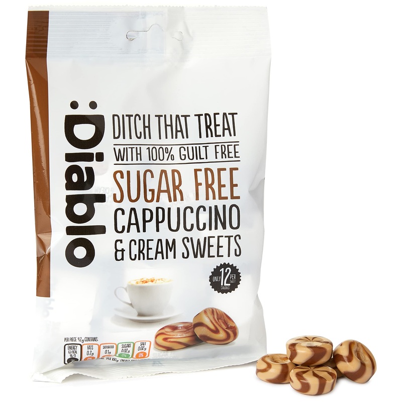 Diablo Sugar Free Cappuccino and Cream Sweets 75 g 1