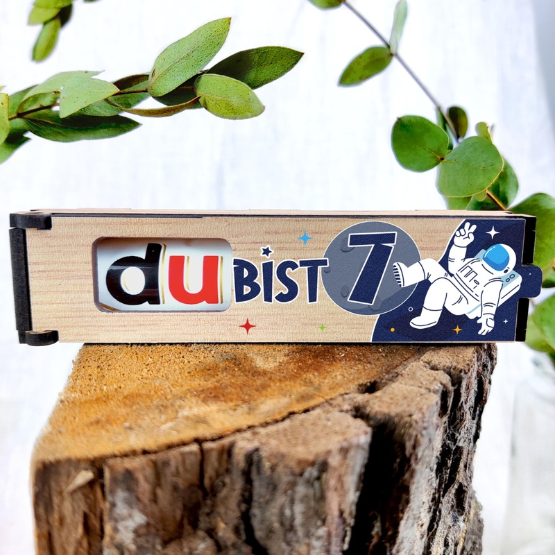 Gift boy 7 years – chocolate bar gift box incl. Duplo astronaut – gift 7 years young boy 7 years gift ideas gift for 7 year old boys 7 year old birthday 7 years boy 07 astronaut