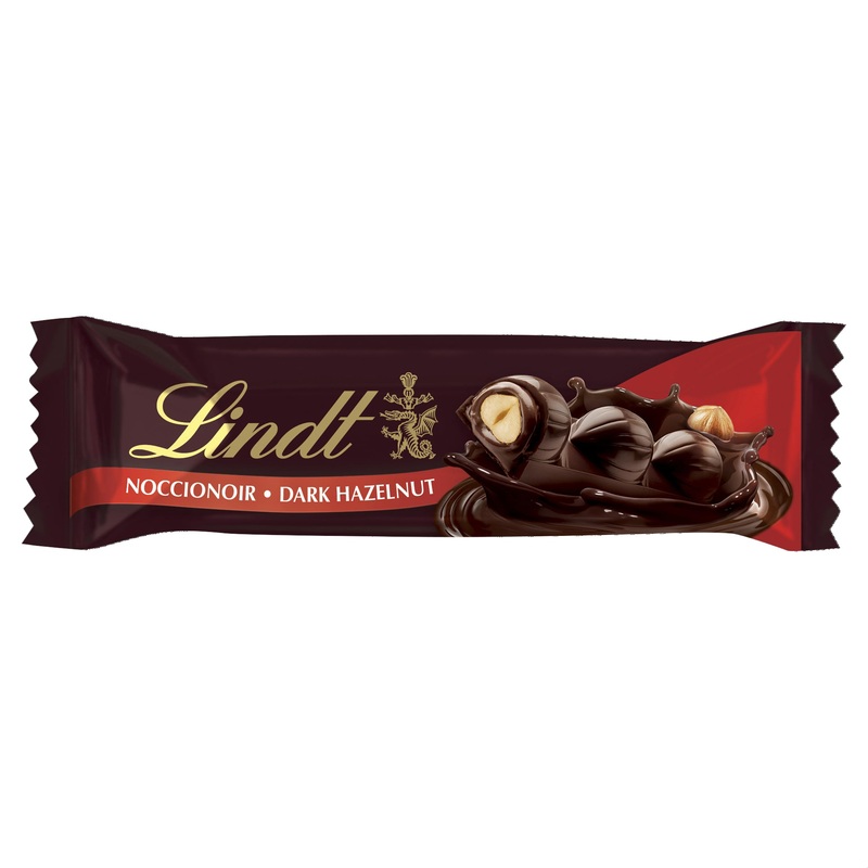 Lindt NOCCIONOIR Lot of 18 bars of black and noisy chocolate filled 35 g