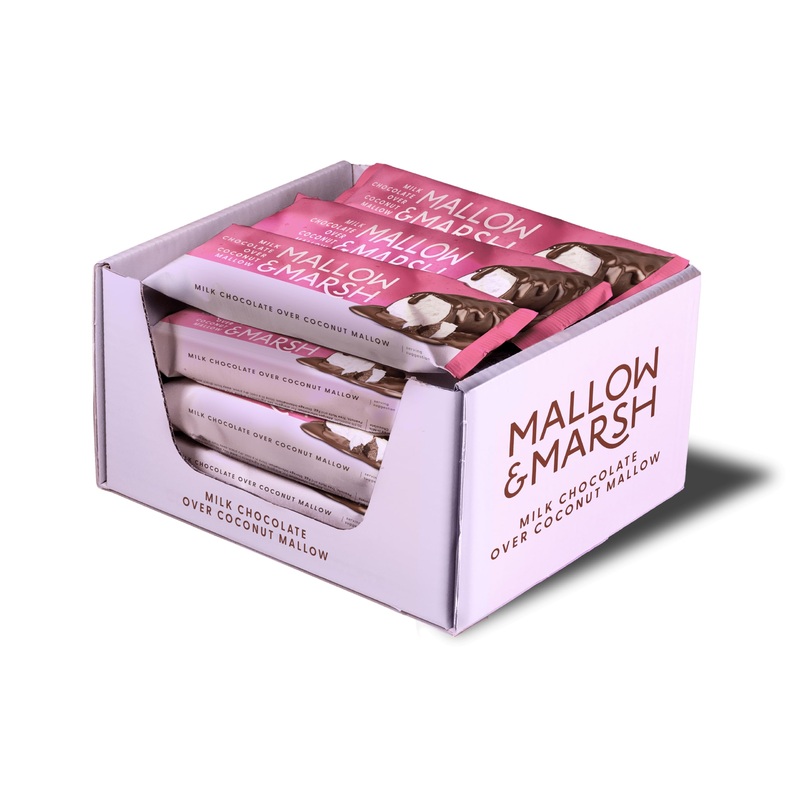 Mallow & Marsh Milk Chocolate over Coconut Marshmallow Bar (12 x 35g)