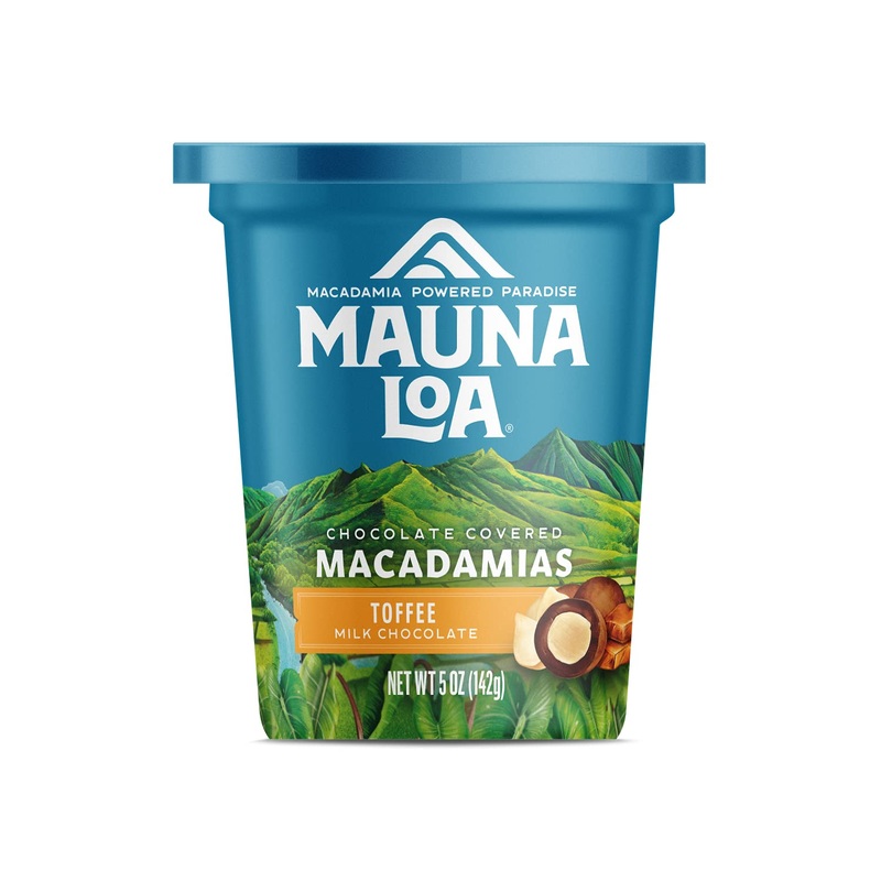 Mauna Loa Premium Hawaiian Chocolate Covered Macadamia Nuts, Milk Chocolate Toffee, Cocoa Dusted, 5 Oz Cup (Pack of 1) Milk Chocolate Toffee 5 Oz Bag