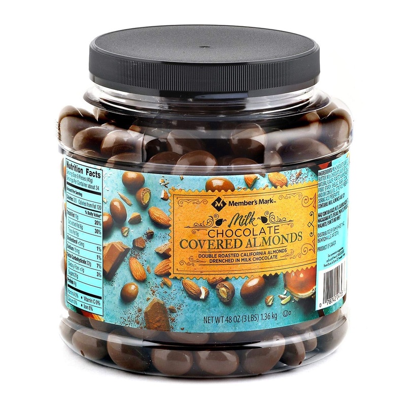 Milk Chocolate Covered Almonds -48 Oz – Members Mark Chocolate 3 Pound (Pack of 1)