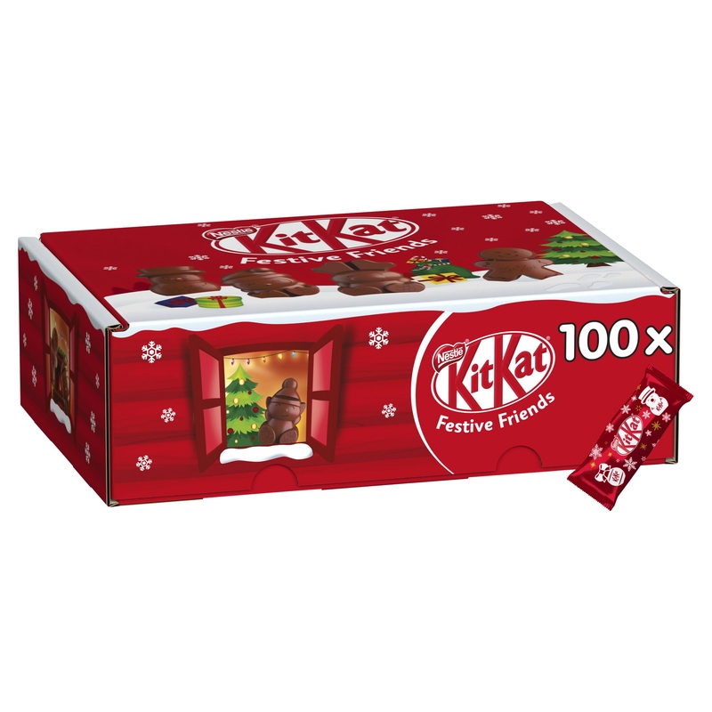 Nestle Kit Kat Christmas Friends 100 Assorted Milk Chocolate Christmas Figures Bulk Chocolate Box 820 g