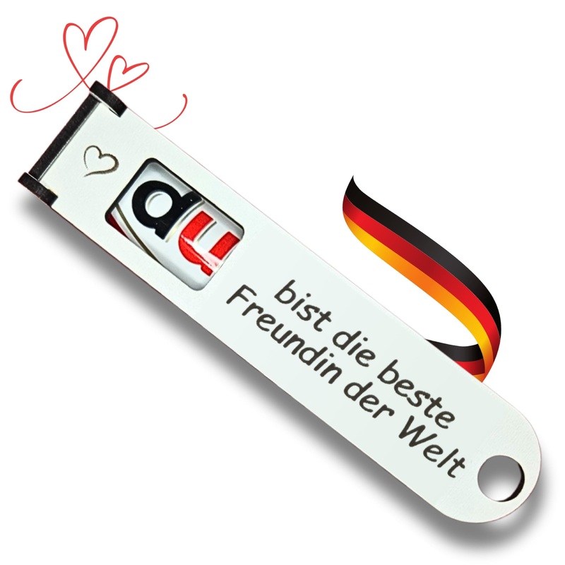 You are the best friend in the world – Original DUPLO chocolate bar gift box with banknote compartment to personalize (girlfriend)