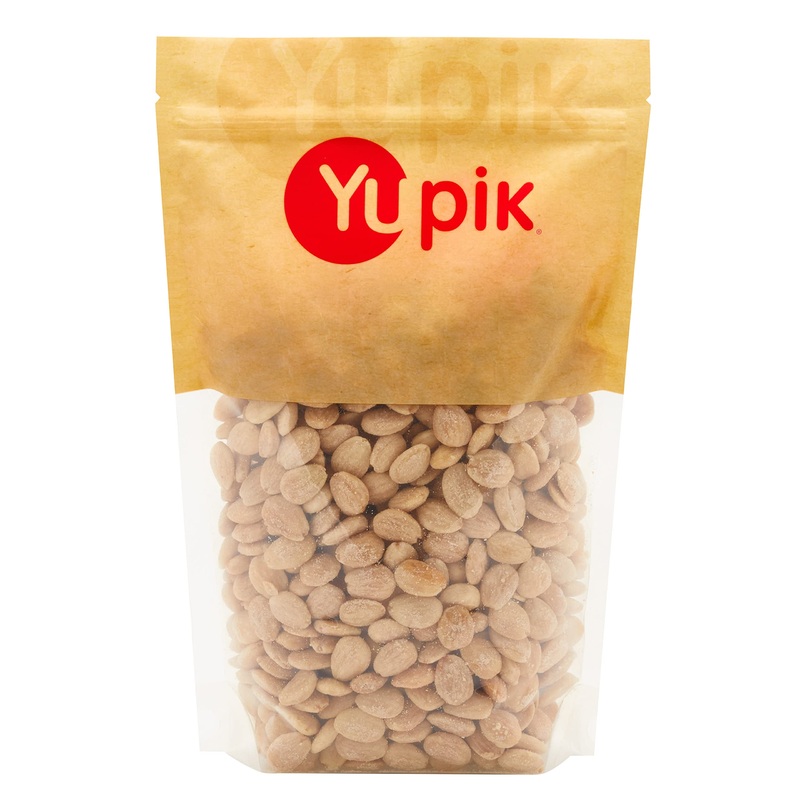 Yupik Roasted Sea Salted Marcona Almonds 1 kg 6 Count Gluten-Free Vegan Kosher Whole Nuts Salted Skinless Blanched Seasoned Nuts With Sea Salt High in Fiber Savory Snacks 6 kg