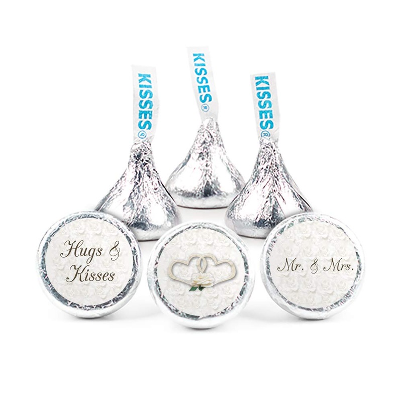324ct Wedding Stickers for Kisses Candy Favors for Guests