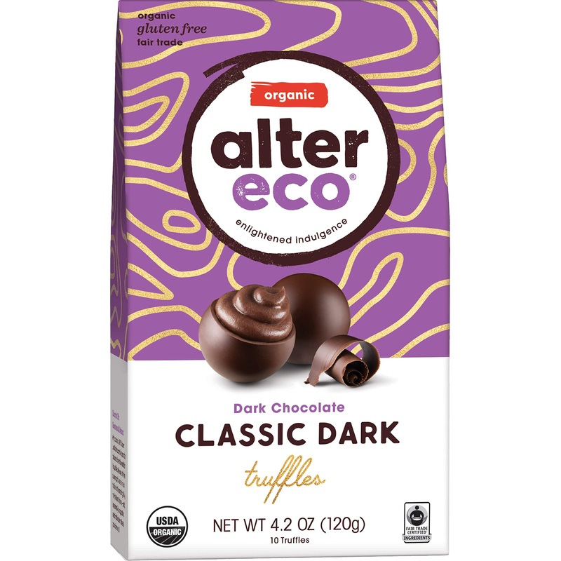 Alter Eco Organic Classic Dark Truffles Dark Chocolate 4.2 oz (120 g)