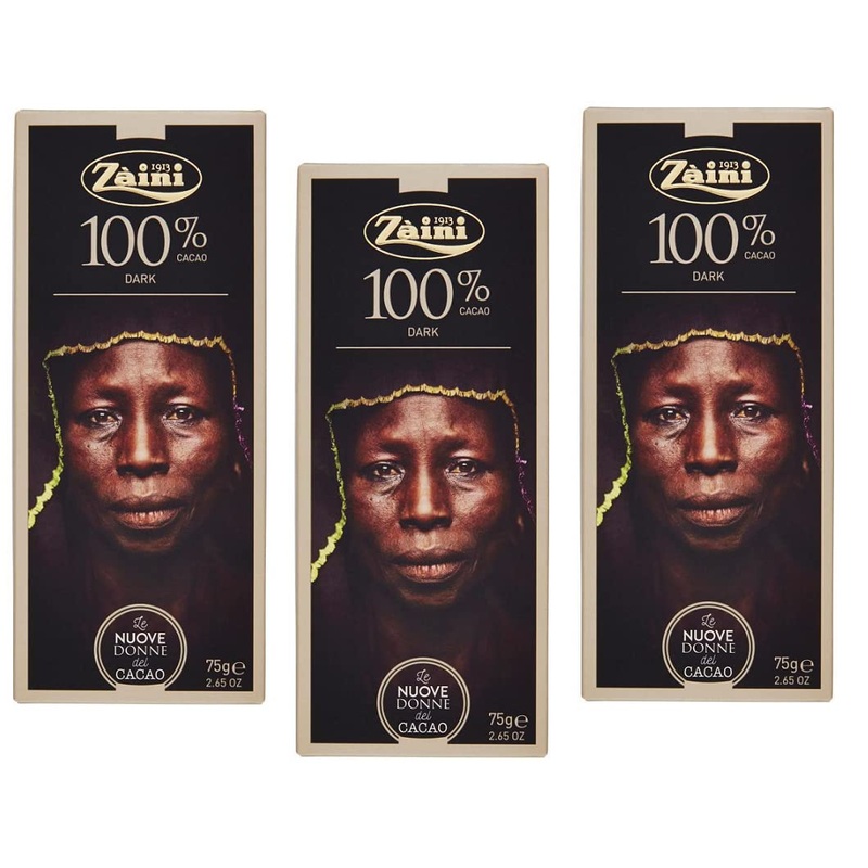 Backpacks Chocolate Bar Lot of 3 black chocolate bars 100% cocoa 75 g