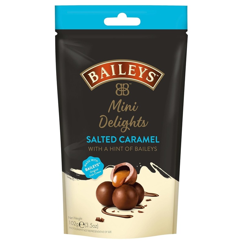 Baileys Chocolate Mini Delights Salted Caramel |1 x 102 g |Dard melting mini chocolates |Pralines gift |Filled with Bailey’s liqueur and salted caramel