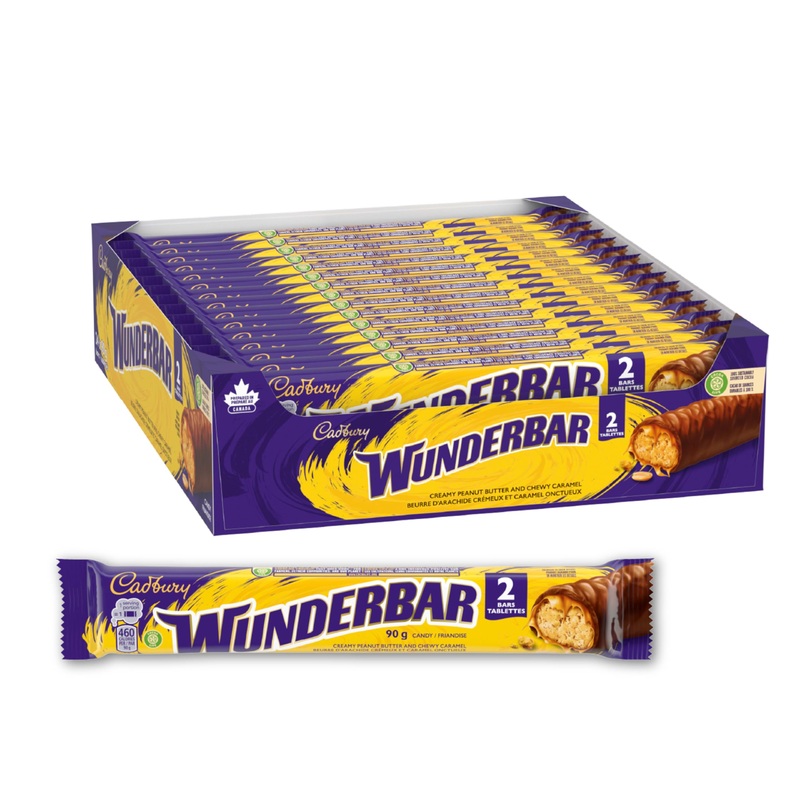 Cadbury Wunderbar Chocolatey Candy Bars 90 g (Pack of 24)