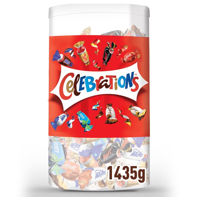 Celebrations blister box mini-chocolate bar mix party mix gift large pack of chocolate multipack with 160 chocolates (1 x 1.4kg) 150 pieces (1 Pack)