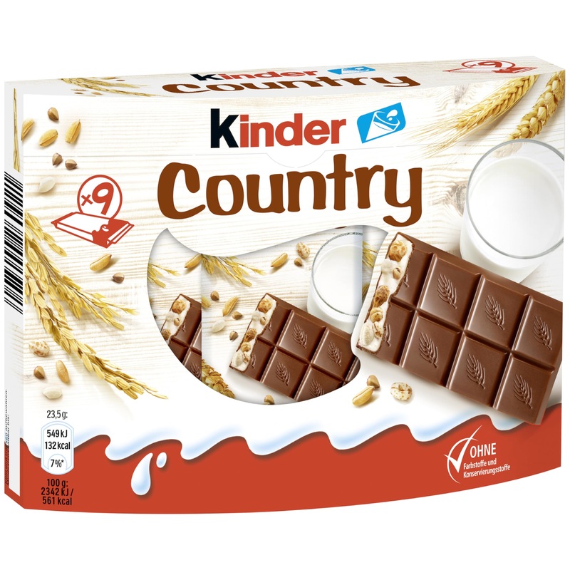 Children Country Riegel 9 bars 212 g