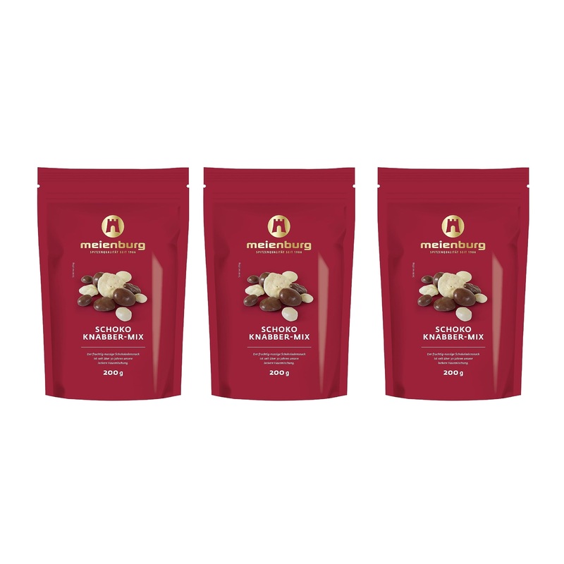 Chocolate Knabber-Mix Meienburg 3x200g