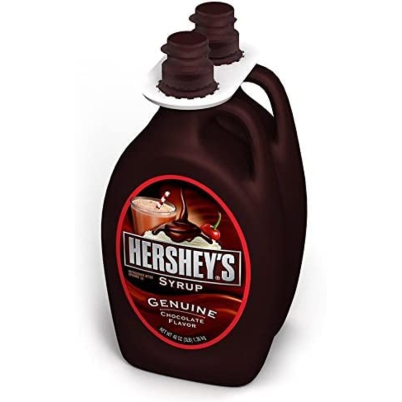 Hershey’s Chocolate Syrup Genuine Chocolate Flavour | Chocolate Flavour Hersheys Dessert Topping | Kids’ Favourite Chocolate Sauce -Vegetarian-Friendly Sweets | Pack of 2 x 1.36Kg | Sold by EPL