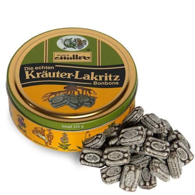 High-quality herbal liquorice candy for full enjoyment (20 cans – 15% discount) Herbal liquorice 125 g (pack of 20)