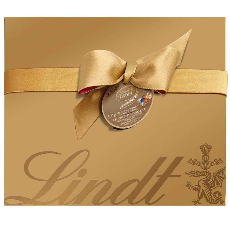 Lindt LINDOR Deluxe Assorted Chocolate Truffles 350-Gram Gift Box