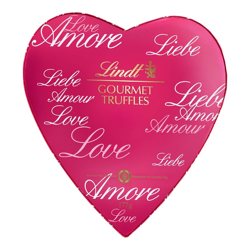 Lindt Lindt Valentine Gourmet Truffles Heart (Assorted Fine Chocolates) Gift Box 177g 177 Grams