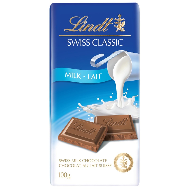 Lindt Swiss Classic Milk Chocolate Bar 100g (Pack of 1) Milk Chocolate 100