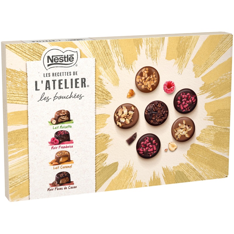 Nestl Les Recettes de l’Atelier – Milk and Dark Bites – 398 g