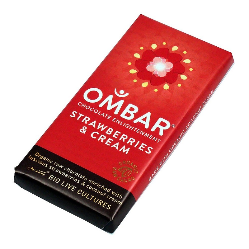 Ombar Raw Chocolate | Strawberry Mylk Raw Chocolate | 3 x 35g