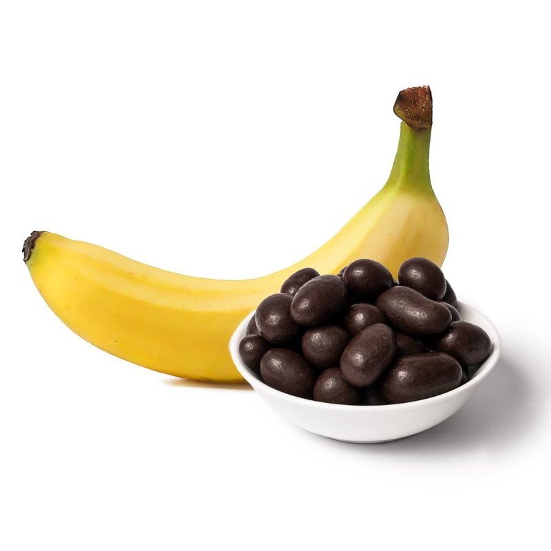 Pakka Bio Fairtrade chocolate bananas 1kg eco & fair chocolate banana dragees directly manufactured and filled by the producer in Colombia vegan dragates 1000g