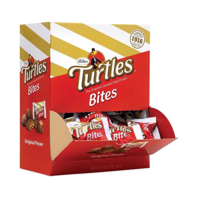 DeMets Turtles Bite Size Mini Bars 0.42 Ounce, 60 Pieces in a Pack