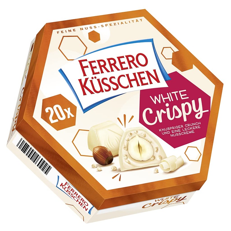 Ferrero Crispy White Kisses Pack of 20 172g