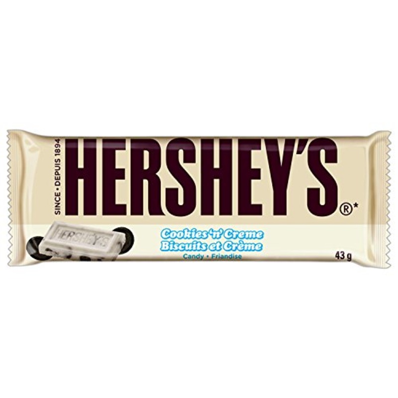 HERSHEY’S Chocolate Candy Bars Cookies ‘N’ Cr me Pack of 7 (43 Gram) 43 g (Pack of 7)