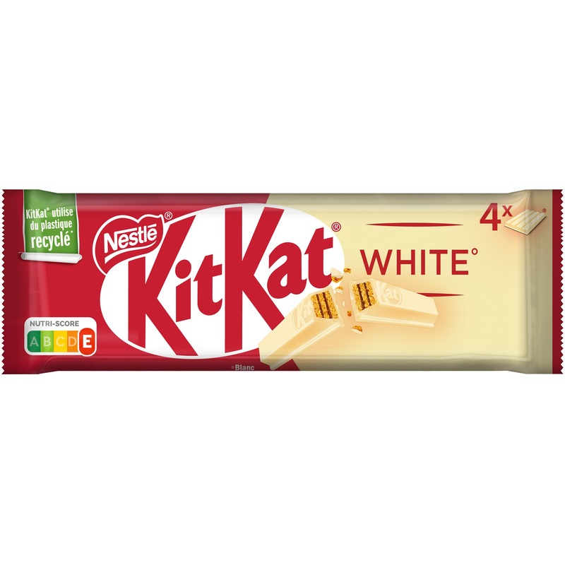 KitKat – White coated bar – 4 bars of 41.5g