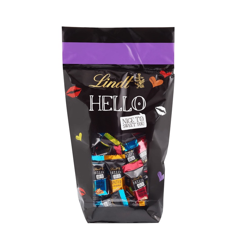 Lindt Hello Mini Stick Mix Bag 4 Varieties Filled Alpine Milk Gift Chocolate 600 g Mix Bag 600 g
