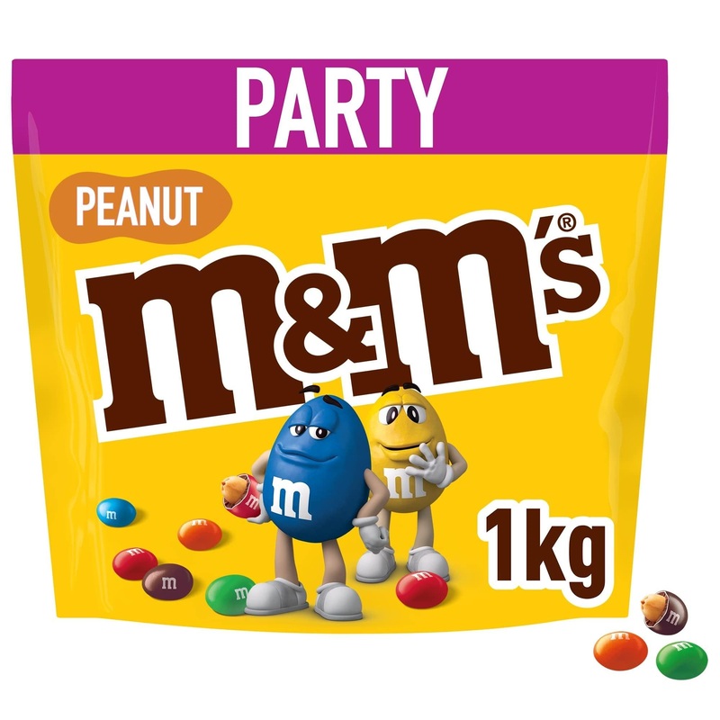 M&M’S Peanut bulk pack of chocolate Ramadan gifts chocolate lentils with peanut kernel 1 pack (1 x 1kg)