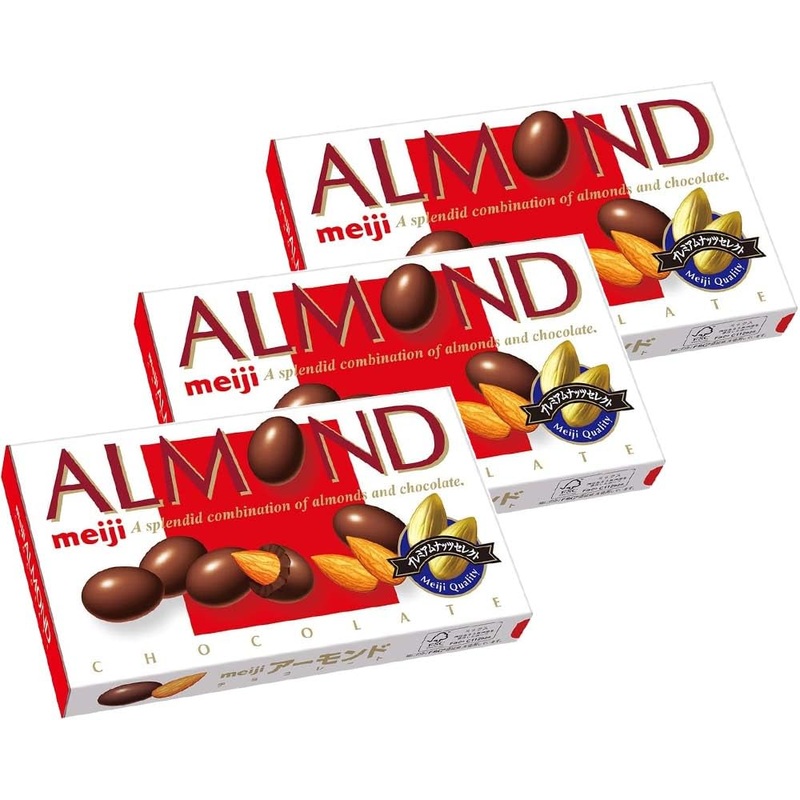 Meiji ALMOND Chocolate 3 With MAIKO sticker Pio big bazar