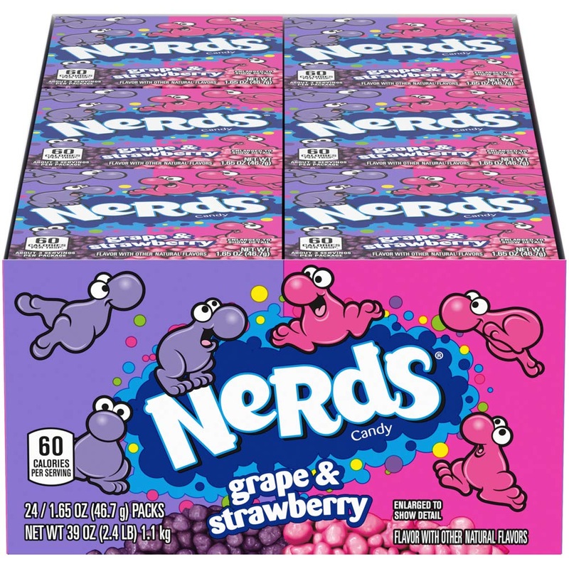 Nerds Grape & Strawberry Candy – 1.65 Oz. – Pack Of 24