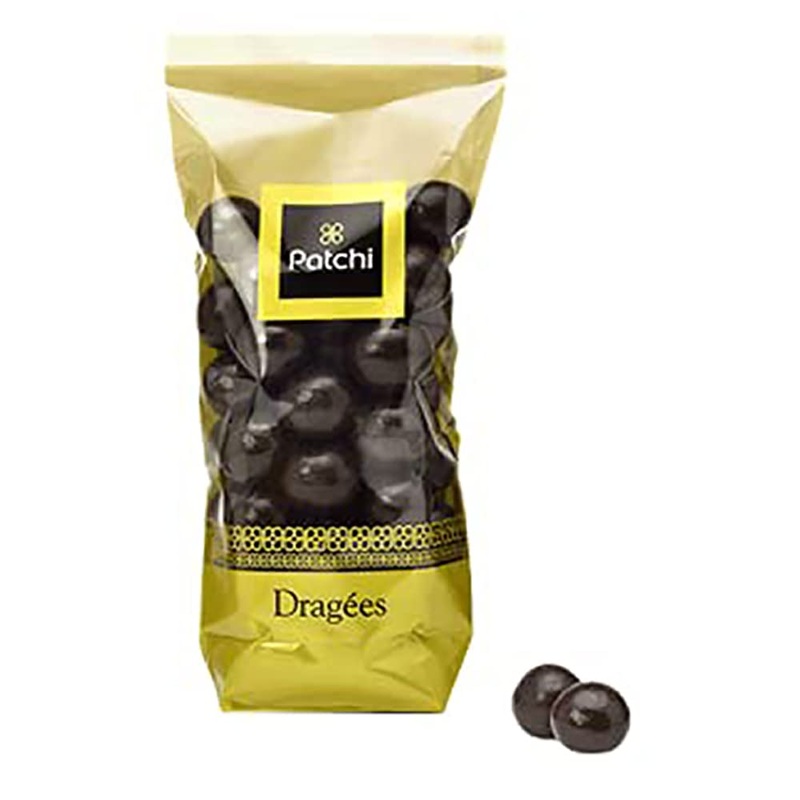 Patchi Sac de Drag es Noisettes Chocolat Noir (0.32lb) – Dark Chocolate Coated Hazelnut – Fewer Calories – All Premium Natural Ingredients Dark Chocolate 0.32lb