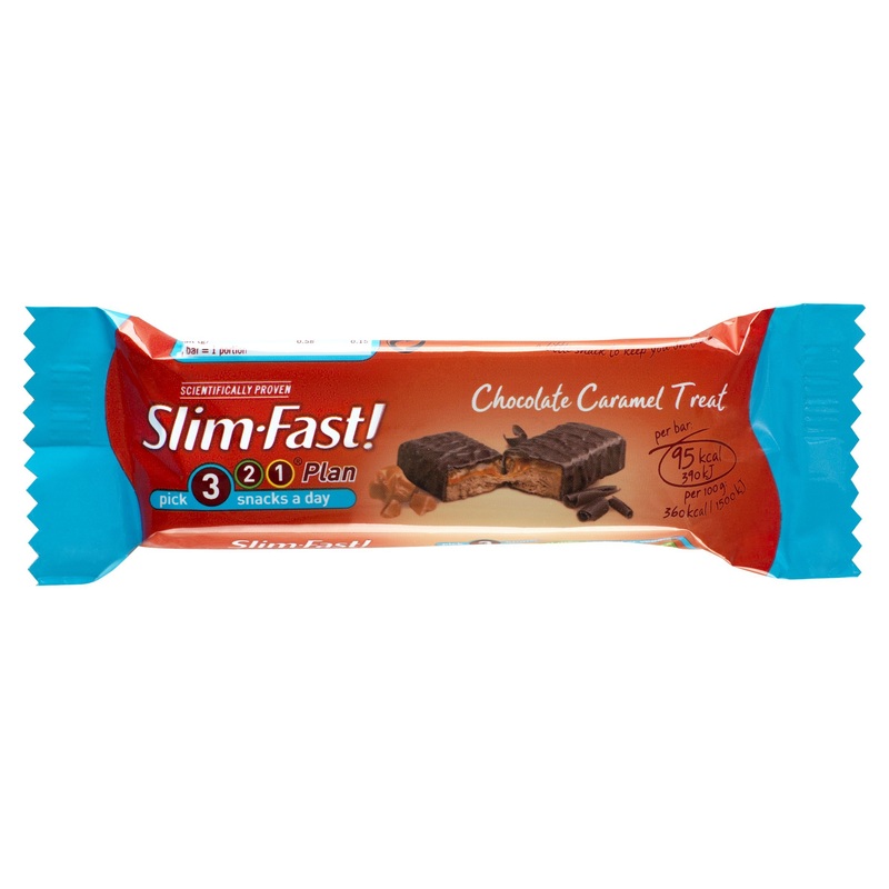 Slim Fast Snack Bar Chocolate Caramel Treat 26g – Pack of 24
