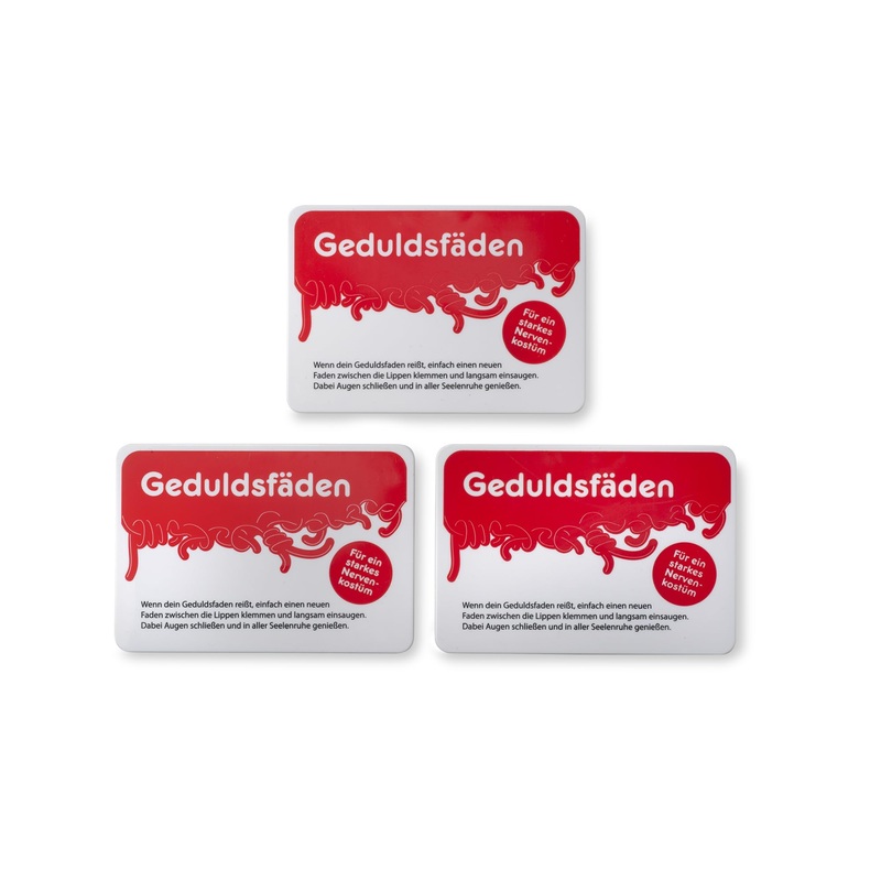 Threads of patience fruit gum coast with strawberry taste in a practical sliding box 3 -pack (72g) ideal gift idea of lover pills