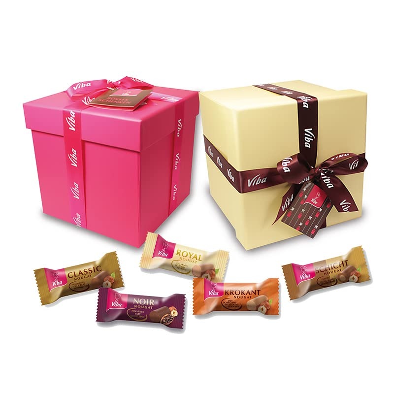 Viba’s sweet gift box 70 small minis nougat gift pack 700g