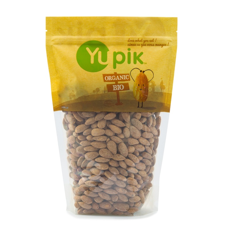 Yupik Organic Dry Roasted Almonds with Sea Salt 1 kg 6 Count Gluten-Free Kosher Non-GMO Vegan Salted Almonds Seasoned Nuts Lightly Roasted Oil-Free Source of Fiber Crunchy Savory Snacks 6 kg